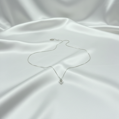 Inner Glow Heart Silver Pendant
