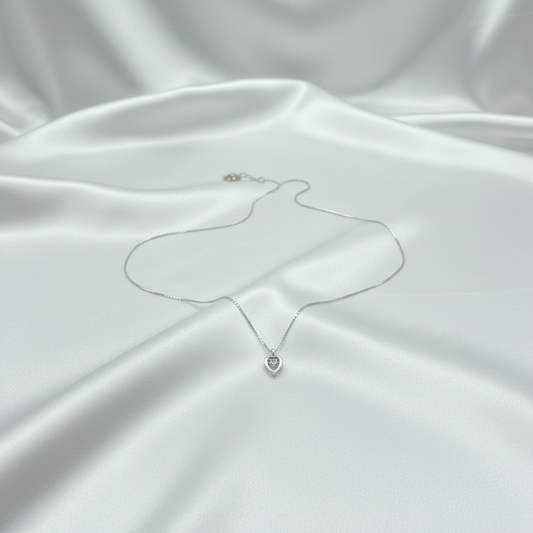Inner Glow Heart Silver Pendant