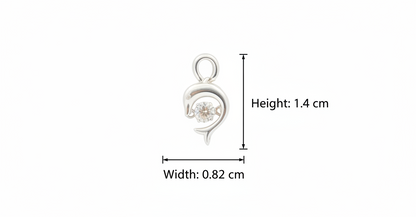 Serene Swirl Silver Pendant