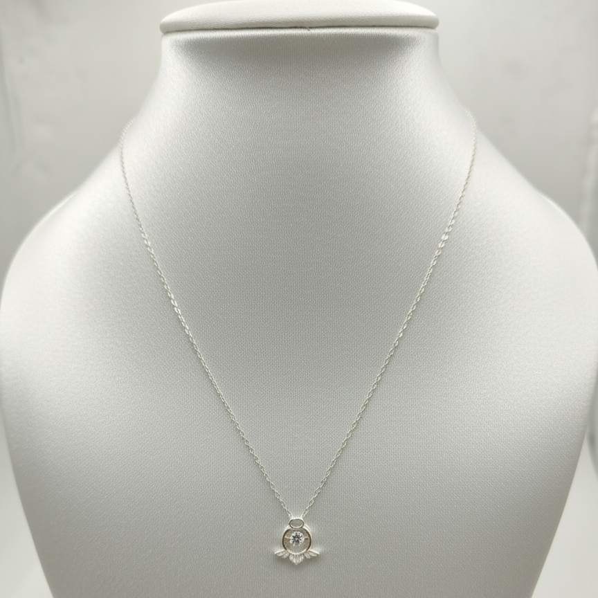 Angelic Spark Silver Pendant