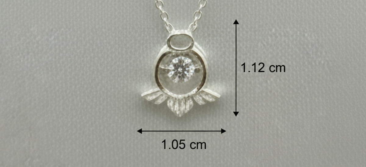 Angelic Spark Silver Pendant