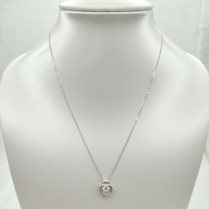Heart Embrace Silver Pendant