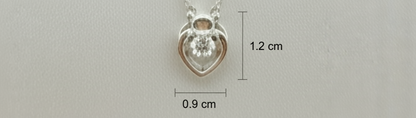 Heart Embrace Silver Pendant