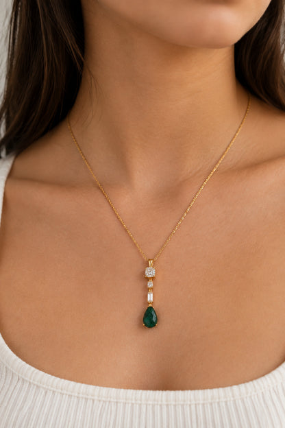 Emerald Drop Pendant