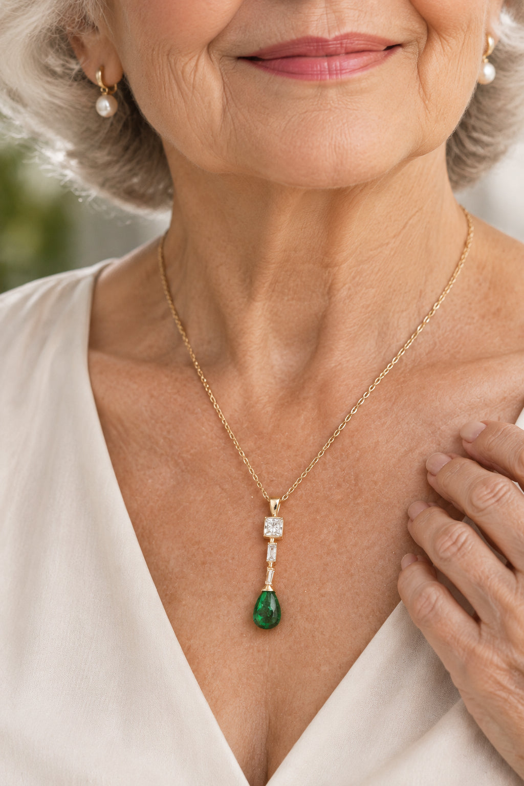 Emerald Drop Pendant