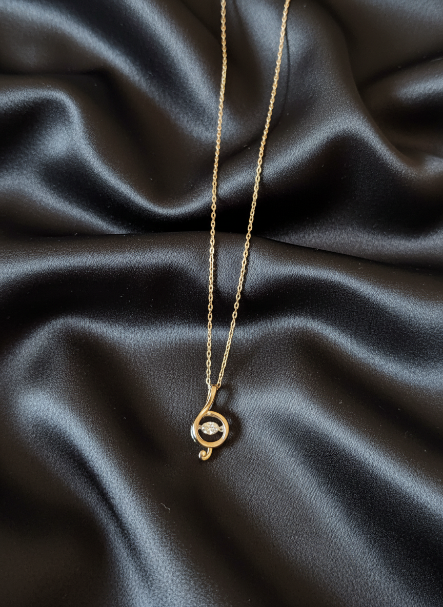 Serene Swirl Silver Pendant