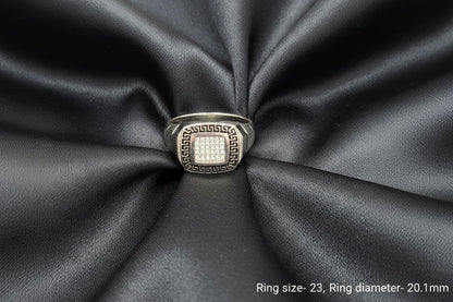 Atlas Emblem Men’s Silver Ring
