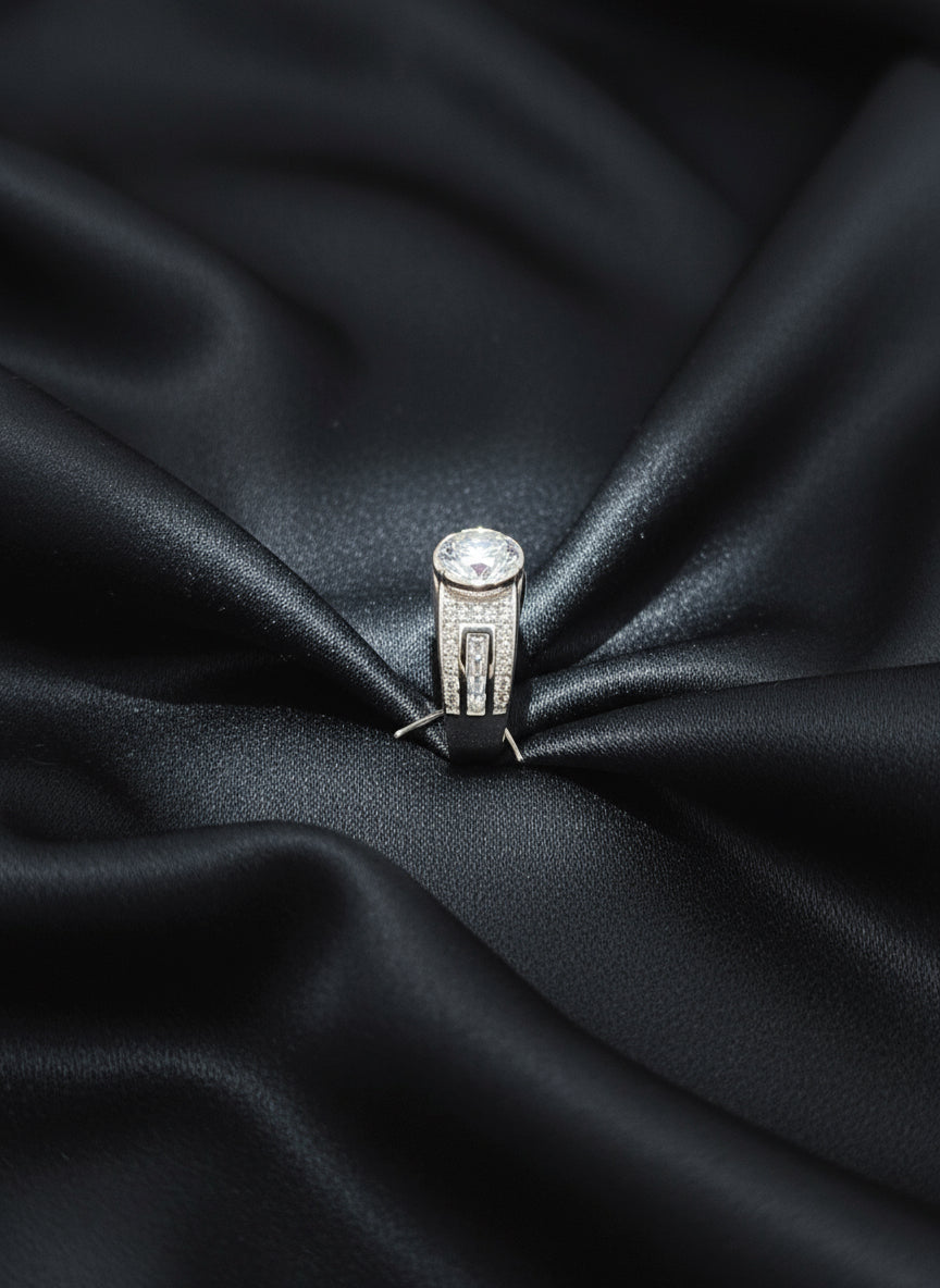 Imperial Zirconia Men’s Silver Ring