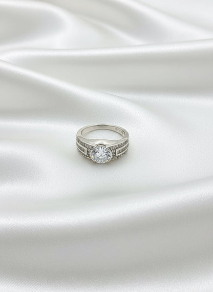 Imperial Zirconia Men’s Silver Ring
