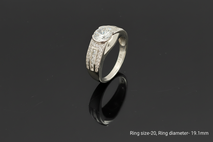 Imperial Zirconia Men’s Silver Ring