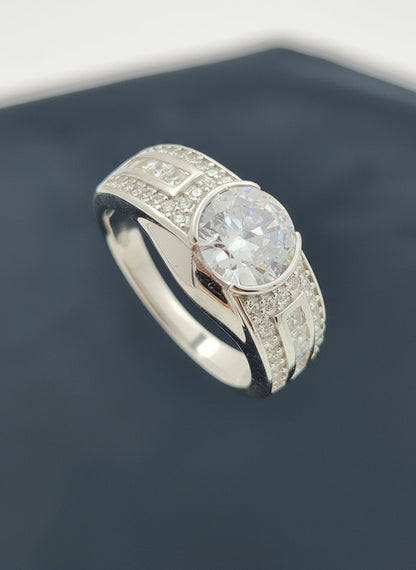 Imperial Zirconia Men’s Silver Ring