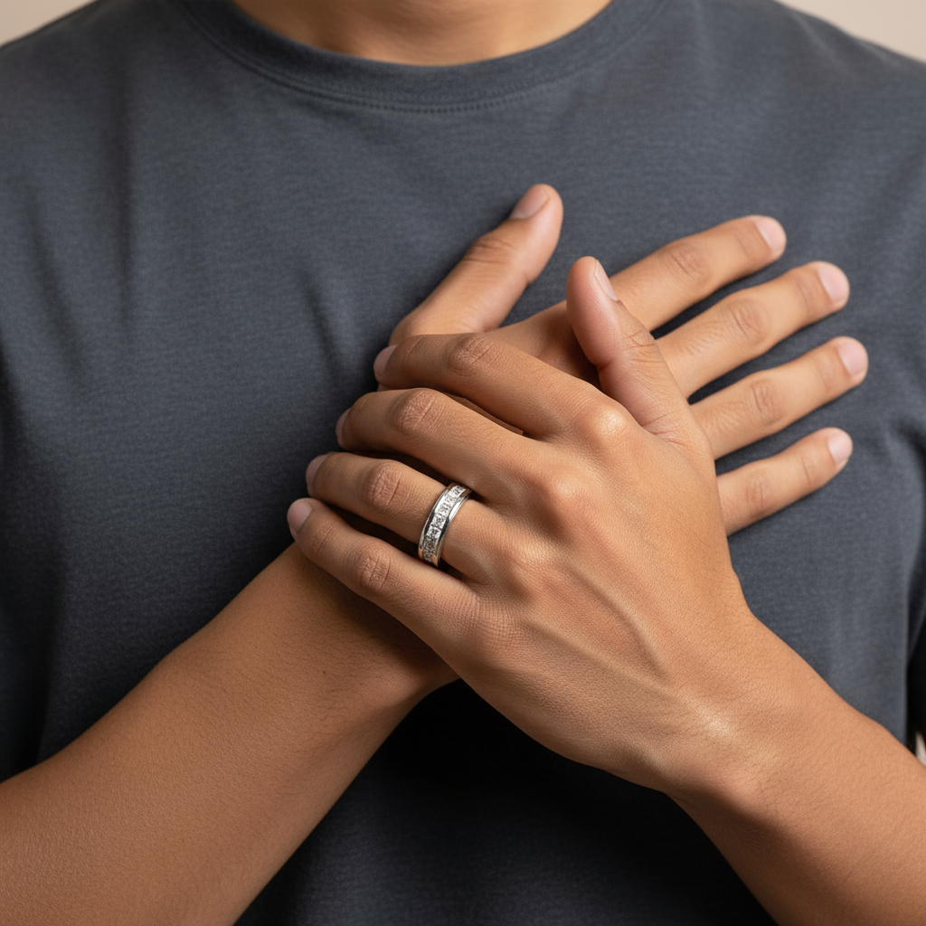 Lumina Axis Men’s Silver Ring