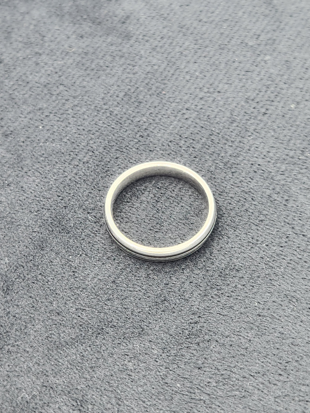 Dual Track Men's Silver Band