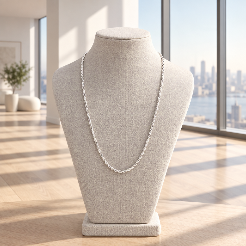 Aegis Rope Men's Silver Chain