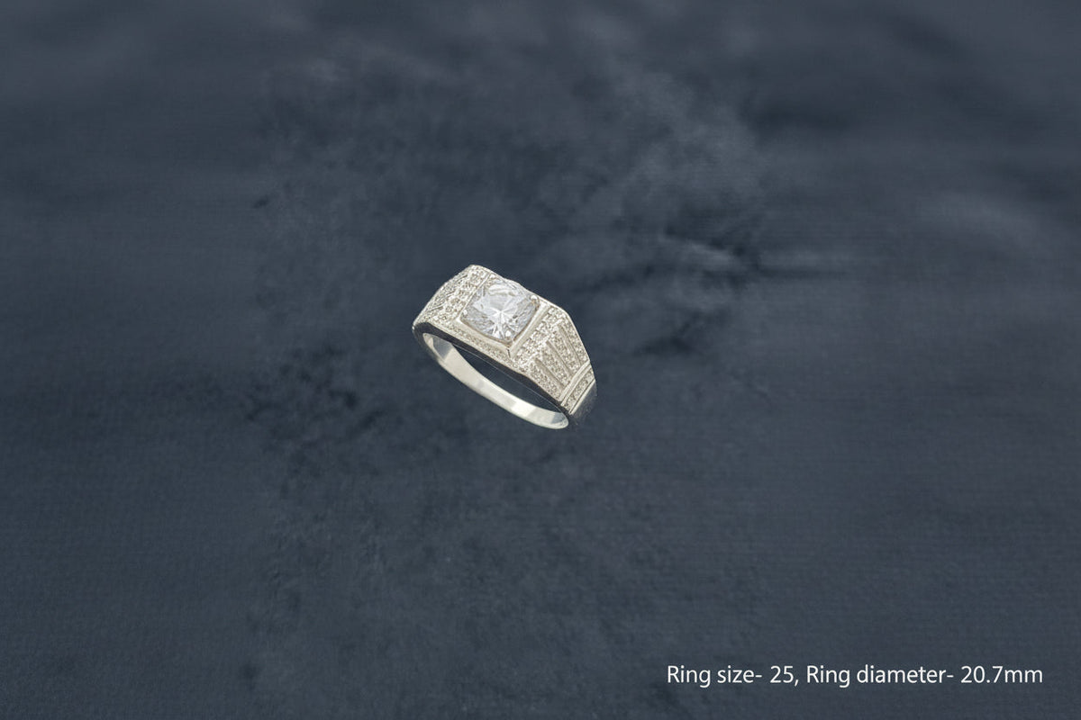 Monarch Blaze Men’s Silver Ring