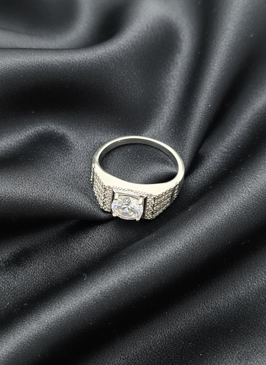 Monarch Blaze Men’s Silver Ring