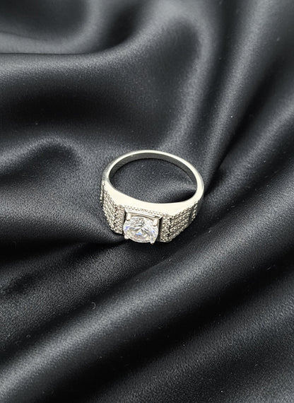 Monarch Blaze Men’s Silver Ring