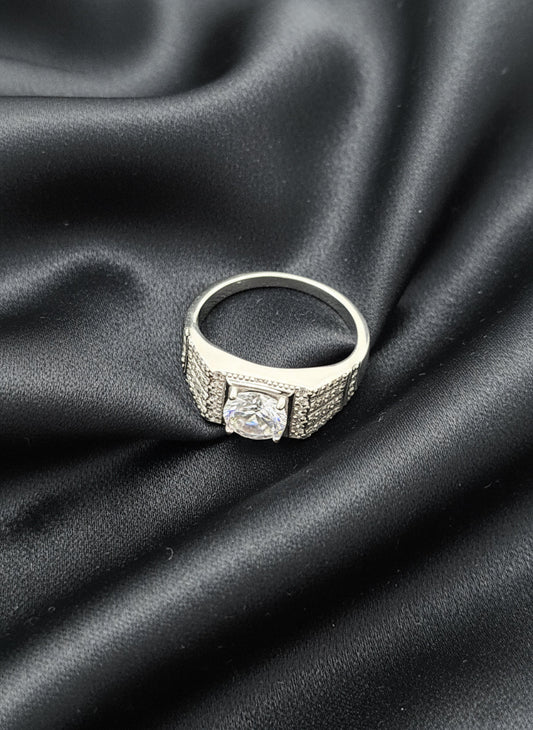 Monarch Blaze Men’s Silver Ring
