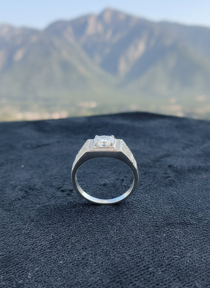 Monarch Blaze Men’s Silver Ring