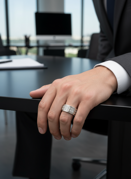 Matrix Gleam Men’s Silver Ring