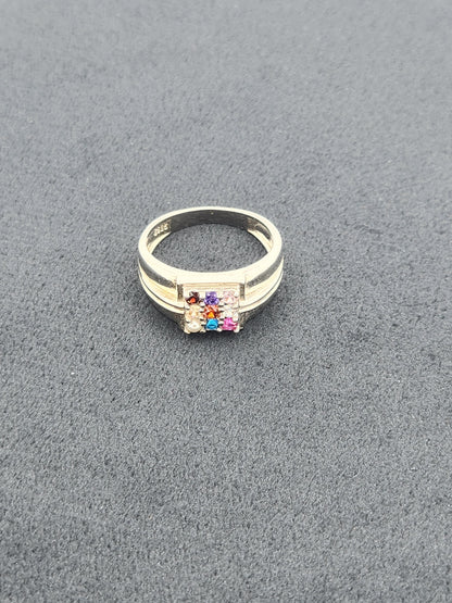 Spectrum Crest Men’s Silver Ring