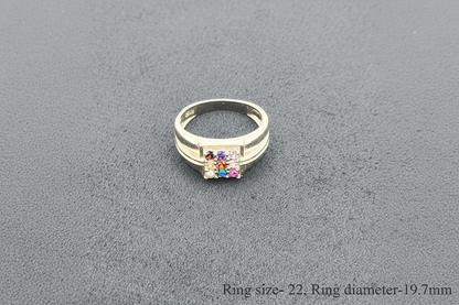Spectrum Crest Men’s Silver Ring