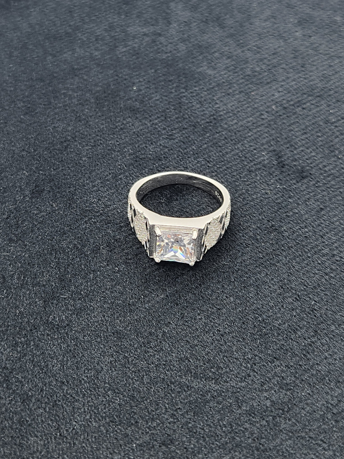 Crown Prism Men’s Silver Ring