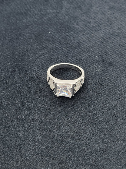 Crown Prism Men’s Silver Ring