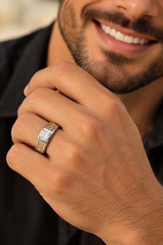 Royal Greek Silver Ring