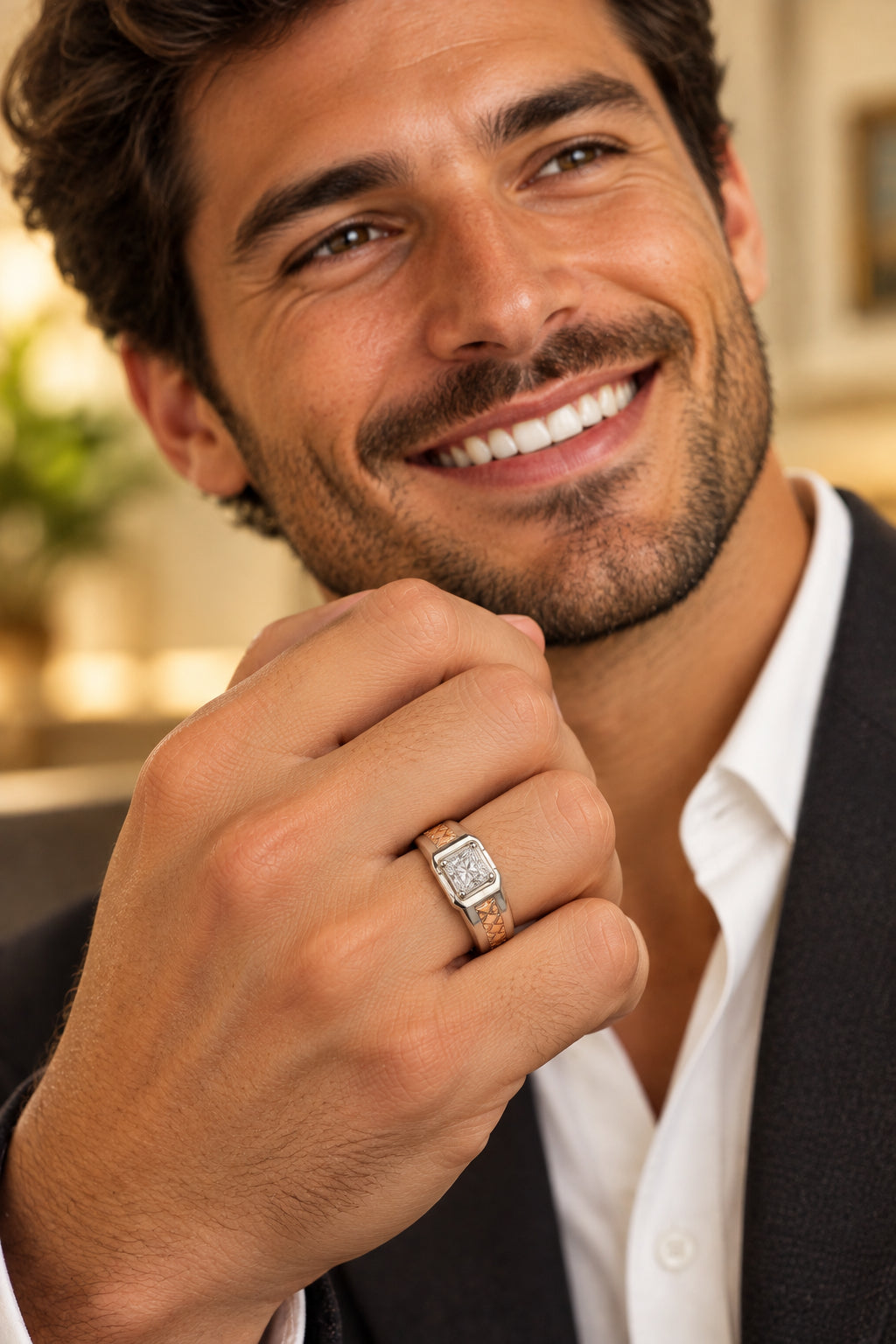 Royal Spark Silver Ring