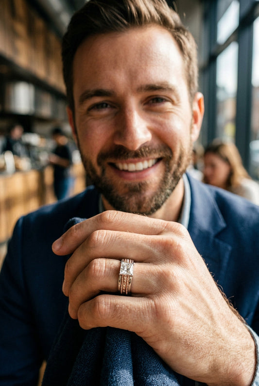 Royal Dual-Tone Square Ring