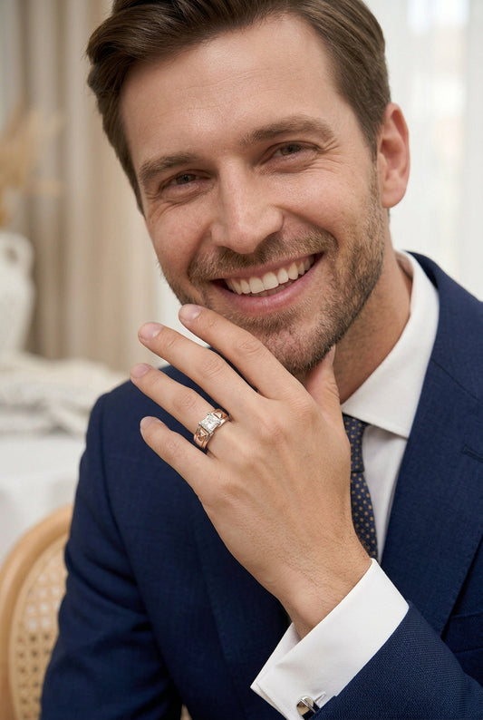 Royal Geometric Square Ring