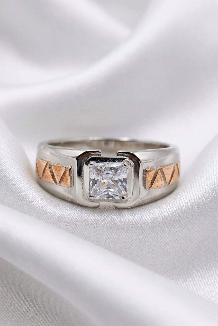 Royal Geometric Square Ring