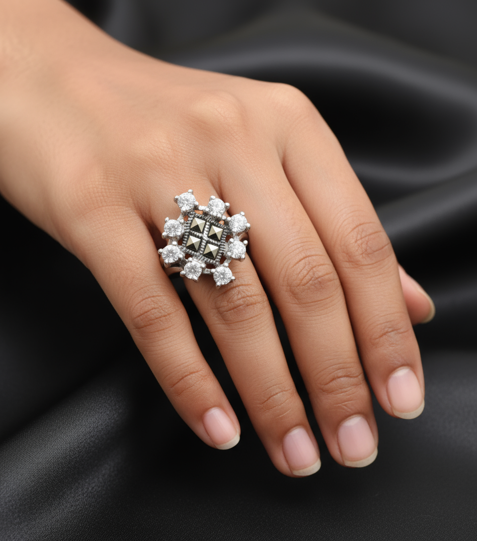 Kashvi Bloom Silver Set