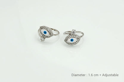 Toe ring for evil eye protection