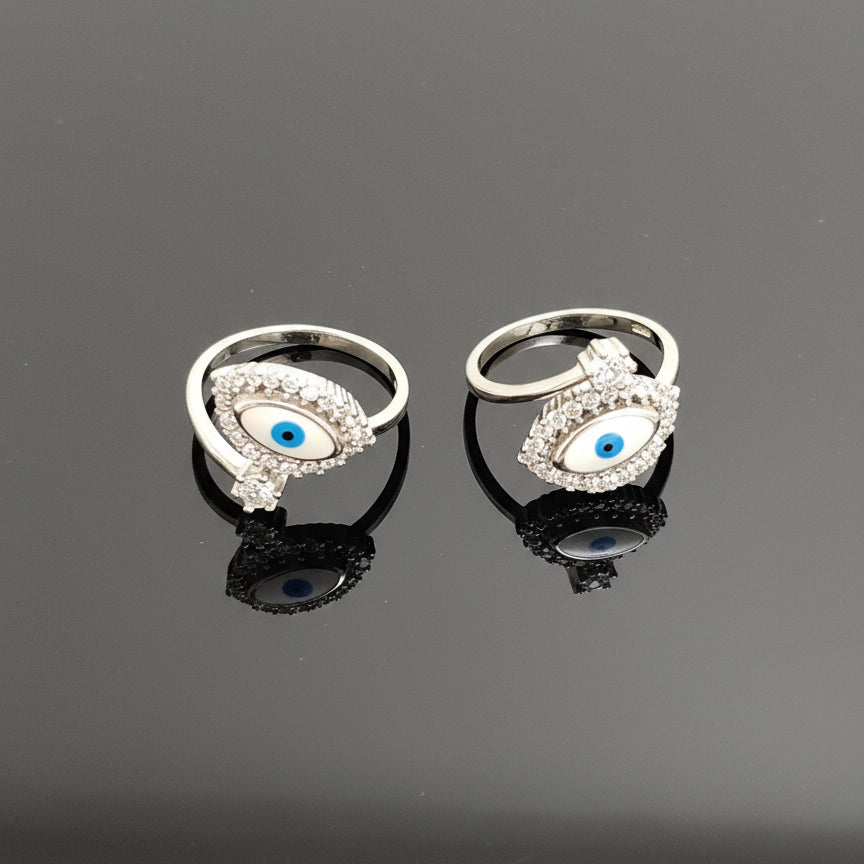 Toe ring for evil eye protection