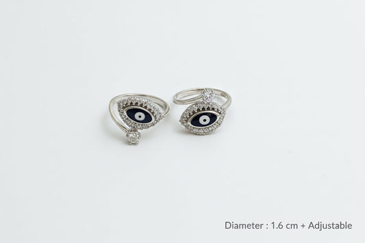 Sterling silver Toe Ring to protect from evil eye