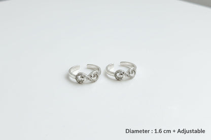 Silver Elegant Toe Rings