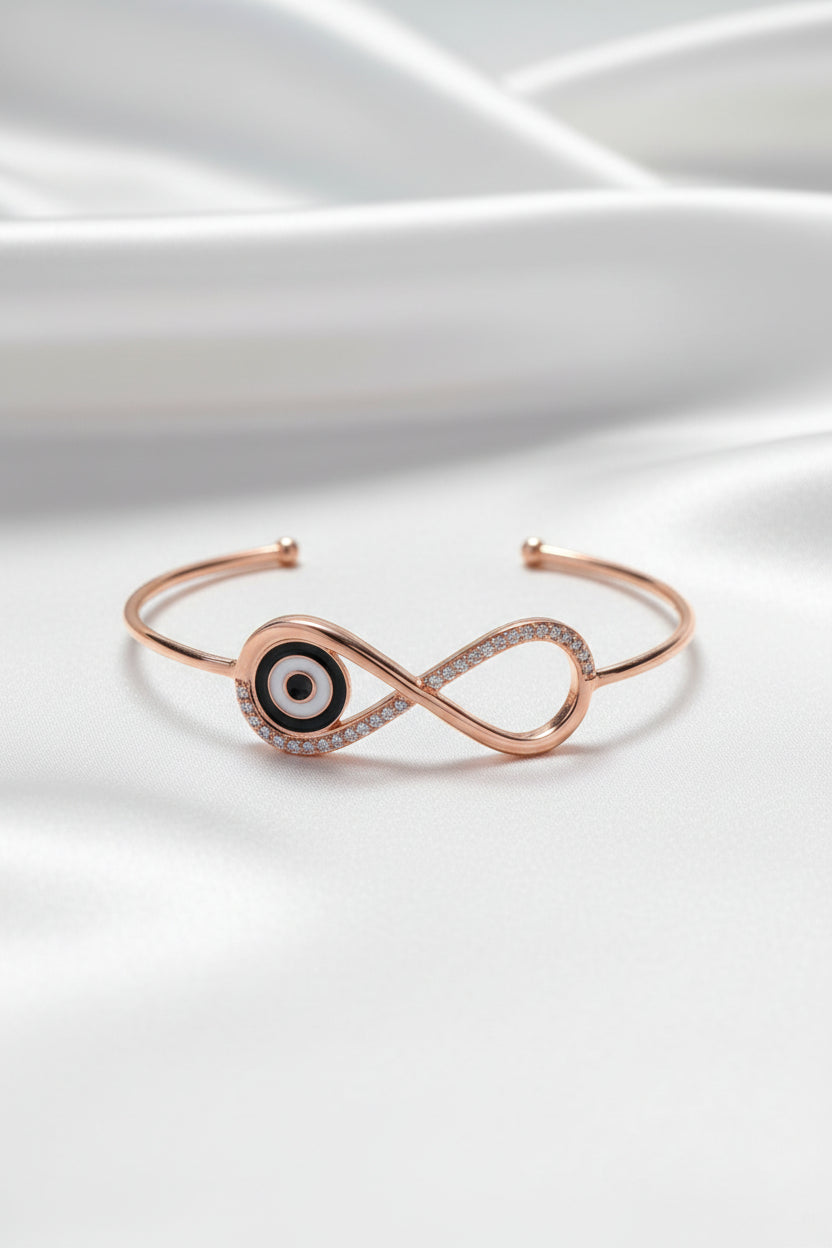 Infinity Evil-Eye Cuff