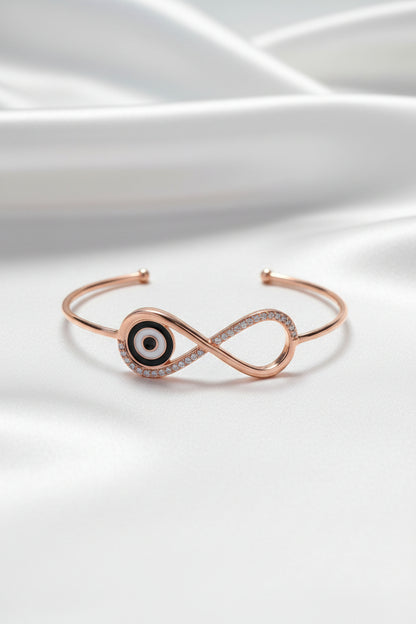 Infinity Evil-Eye Cuff