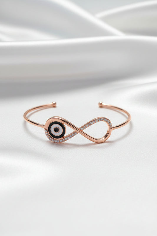 Infinity Evil-Eye Cuff