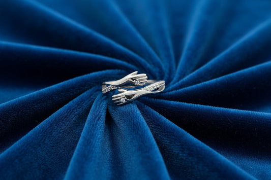 Embrace Duo Silver Ring