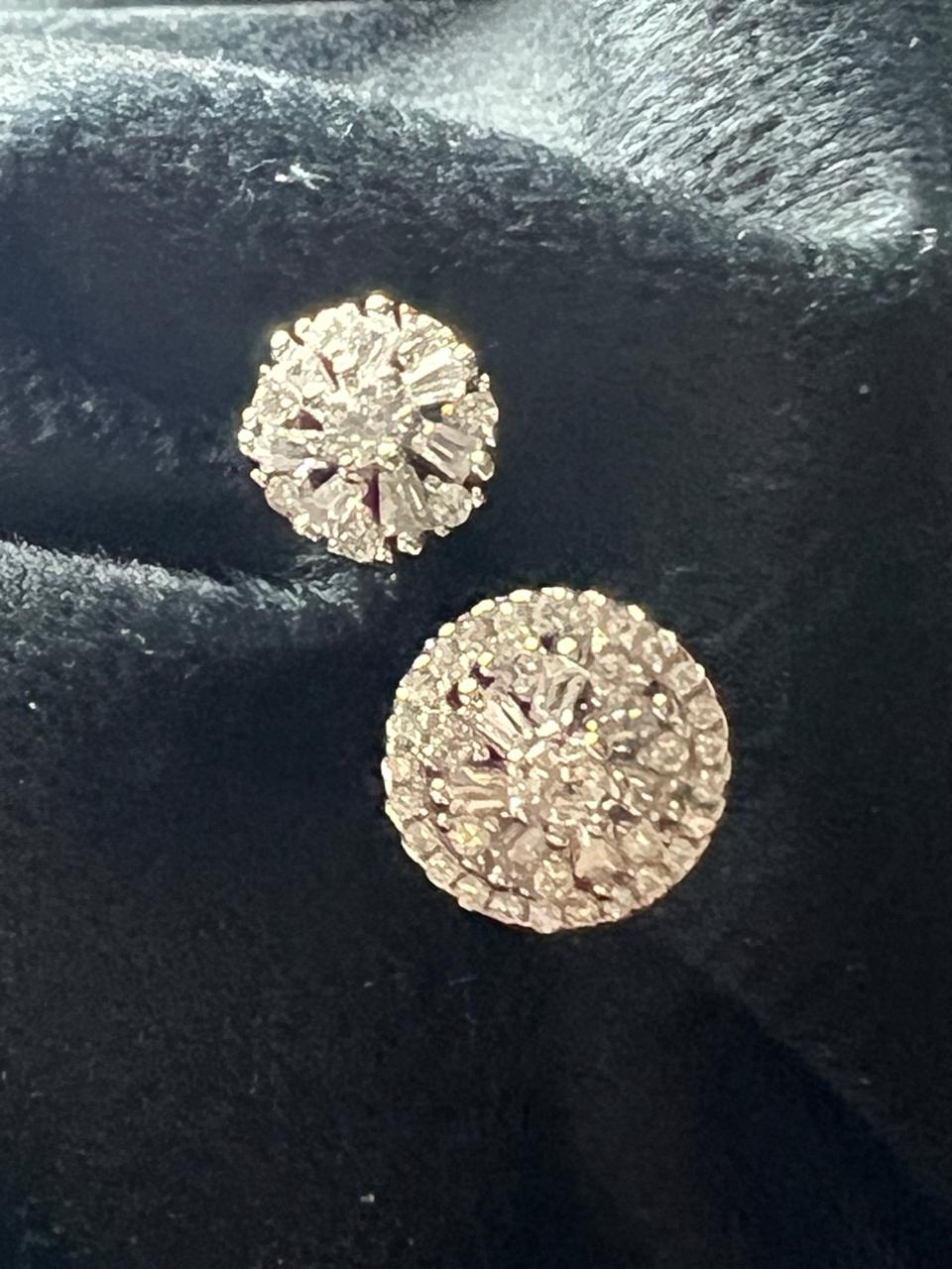 Twin Sparkle Dome Silver Ring