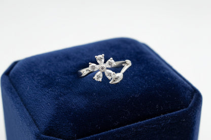 Serpent Bloom Silver Ring