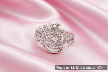 Lunar Embrace Halo Ring