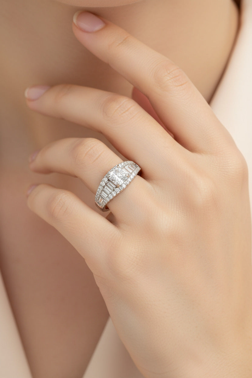 Regal Prism Silver Ring