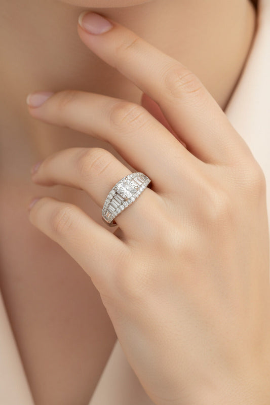 Regal Prism Silver Ring