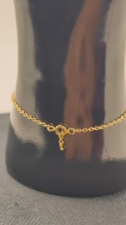 Crystal Charm Mangalsutra Bracelet