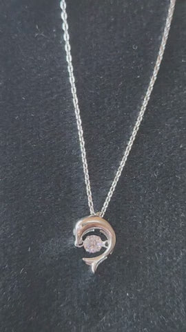 Serene Swirl Silver Pendant
