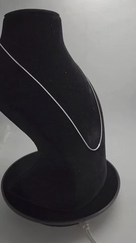 Featherline Snake Men's Silver Chain